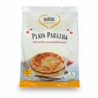 Pack of Habibi Plain Paratha authentic layered flatbread