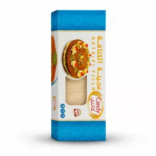 Pack of Candy Kataifi Fillo shredded filo dough with product label