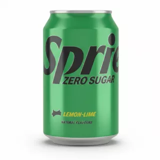 Green 330ml Sprite Zero Sugar Lemon-Lime aluminium can