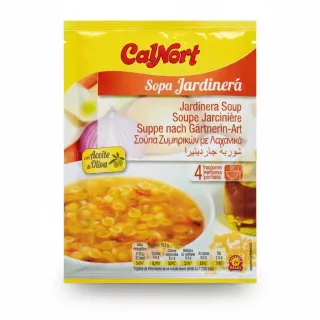 CalNort Jardineria vegetable pasta soup mix packet front