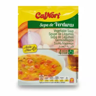 CalNort Vegetable Soup Mix front packaging
