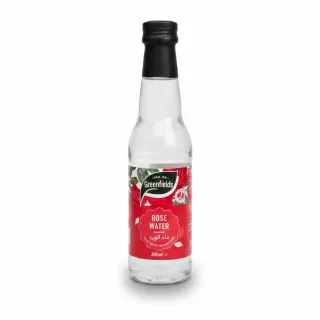 Greenfields Rose Water bottle front label