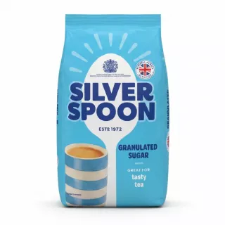 Silver Spoon Granulated Sugar 1kg front packaging