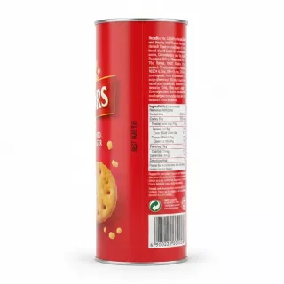 Back of Jacobs Cheddars Red Leicester biscuit pack showing ingredients and nutritional info