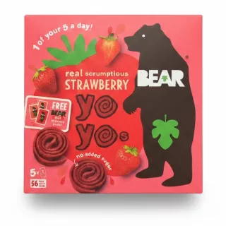 Box of Bear Strawberry Fruit Yo-Yos