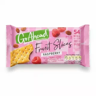 Go Ahead Fruit Slices Raspberry pack front