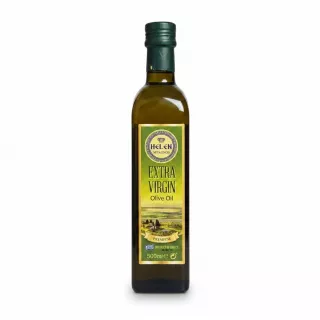 bottle of Helen Mykonos Extra Virgin Olive Oil front label
