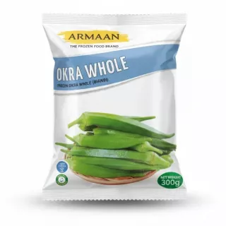Armaan brand frozen whole okra pack