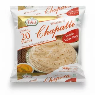 Pack of Taj Wholemeal Chapatti frozen flatbreads