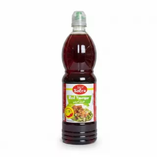 Sofra Red Vinegar 1 litre bottle front view