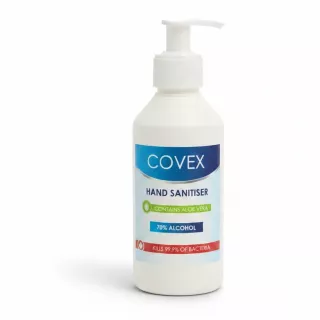 Covex Hand Sanitiser bottle with pump dispenser