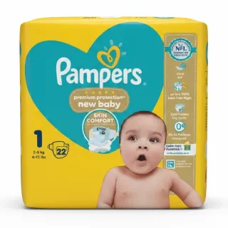 Pampers Premium Protection New Baby Diapers pack alternate front view