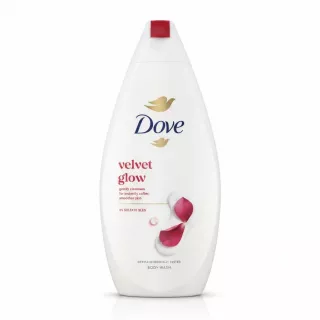 Dove Velvet Glow Body Wash 450ml front view