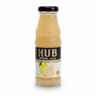 The HUB Guava Nectar bottle front view