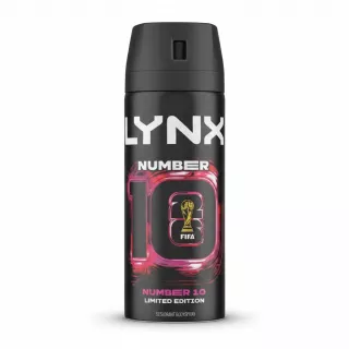 Lynx Number 10 Limited Edition deodorant spray can in black with FIFA design