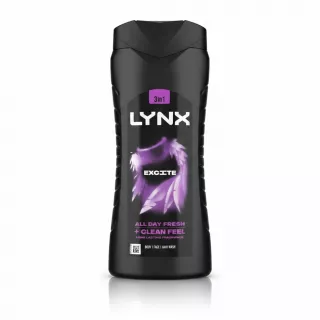 Lynx Excite 3-in-1 Body Wash front bottle view