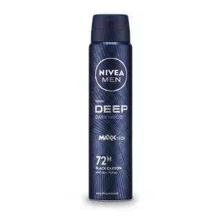 Nivea Men Deep Darkwood antiperspirant spray can front view