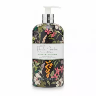 Baylis & Harding Royale Garden Verbena & Chamomile hand wash bottle with floral design