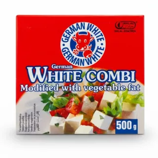 German White Combi Cheese box front