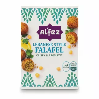 Al'Fez Lebanese Style Falafel packaging front showing falafel balls and branding