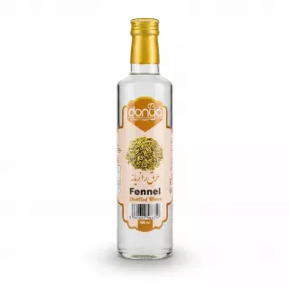 Bottle of Donya Fennel Distilled Water showing front label