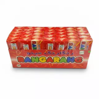 Top view of multiple Rangarang Mini Biscuits packets in red wrapping