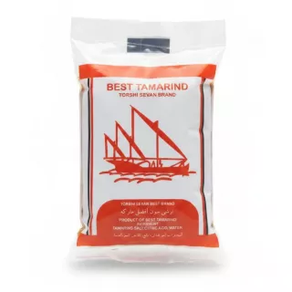 Packaged Torshi Sevan Tamarind Paste with red logo
