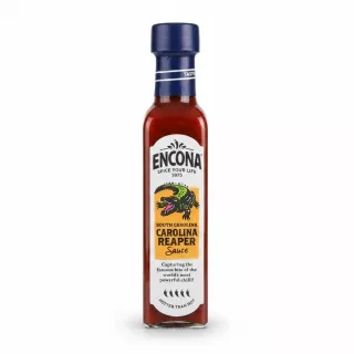 Encona Carolina Reaper hot sauce front label