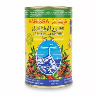 Le Phare Du Cap Bon Harissa chili paste tin front view