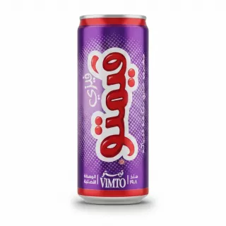 Vimto Fizzy sparkling fruit drink can front view
