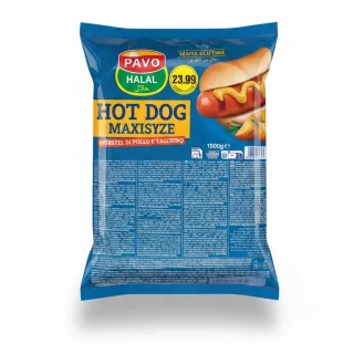 Pavo Halal Chicken and Turkey Hot Dogs pack front with price and halal label