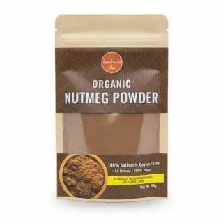 Natur i Fresh Organic Nutmeg Powder front packaging
