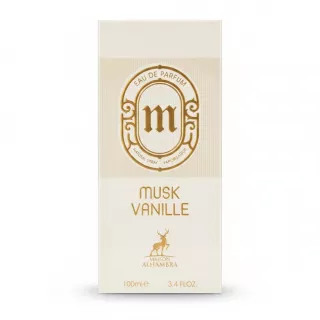 Box packaging of Maison Alhambra Musk Vanille Eau de Parfum front view