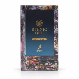 Alhambra Ethnic Oud Eau de Parfum boxed packaging front