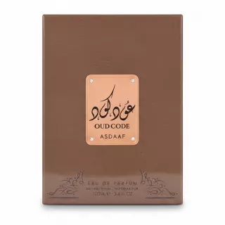 Asdaaf Oud Code perfume box front view