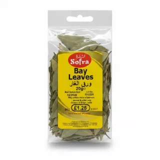 pack of Sofra brand dried bay leaves