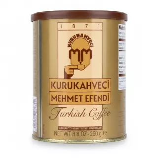 Kurukahveci Mehmet Efendi Turkish Coffee 250g tin front label