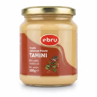 Ebru 100% Sesame Paste Tahini jar front label