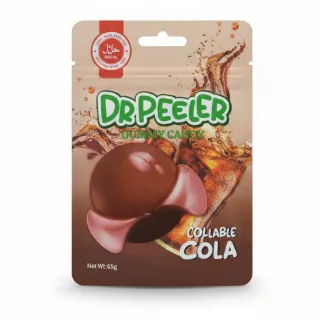Dr. Peeler Cola gummy candy front packaging