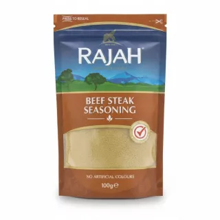 Rajah beef steak seasoning pack front view