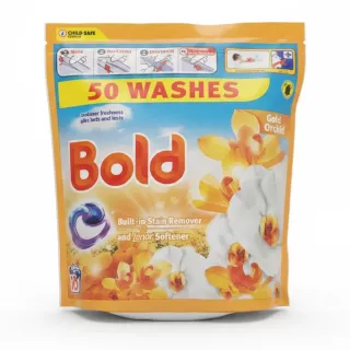 Gold Orchid scented laundry pods pack front