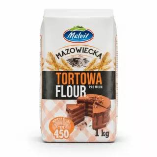 Melvit Mazowiecka Tortowa Premium Flour packaging front