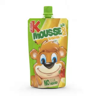 Kubus Mousse Banana Apple front pouch