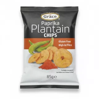 Packet of Grace Paprika Plantain Chips front