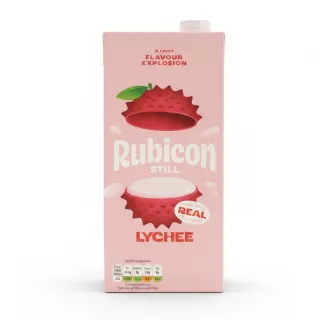 Rubicon Still Lychee Juice 1 litre carton front view