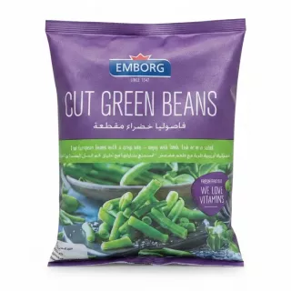 Emborg brand pack of cut green beans