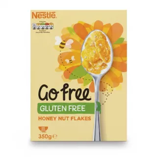 Box of Nestlé Go Free Gluten Free Honey Nut Flakes cereal