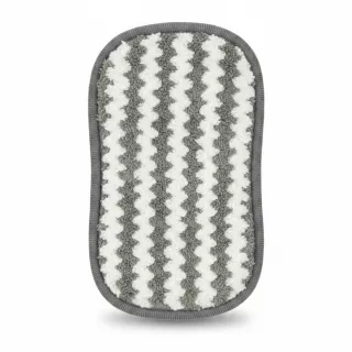 Minky anti-bacterial kitchen cleaning pad in grey and white zig-zag pattern