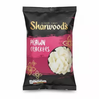 Pack of Sharwood's Prawn Crackers front packaging