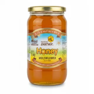 A.i J Kasztelewicz Multiflower Honey 1kg jar front view